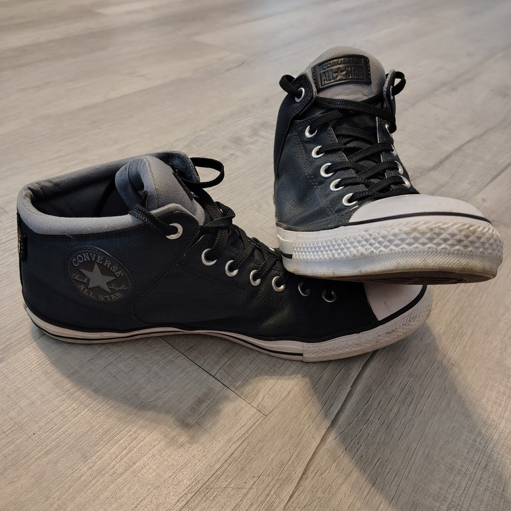 Converse Chuck Taylor All Star High Street Mid Cordura Black Grey 157481C 12